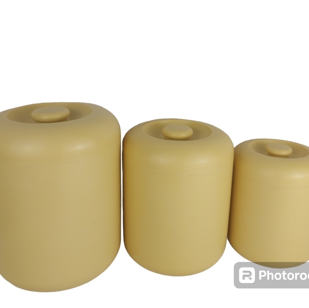 Vintage Nesting Kitchen Canisters TREND PACIFIC Los Angeles Don Dame Design 3x